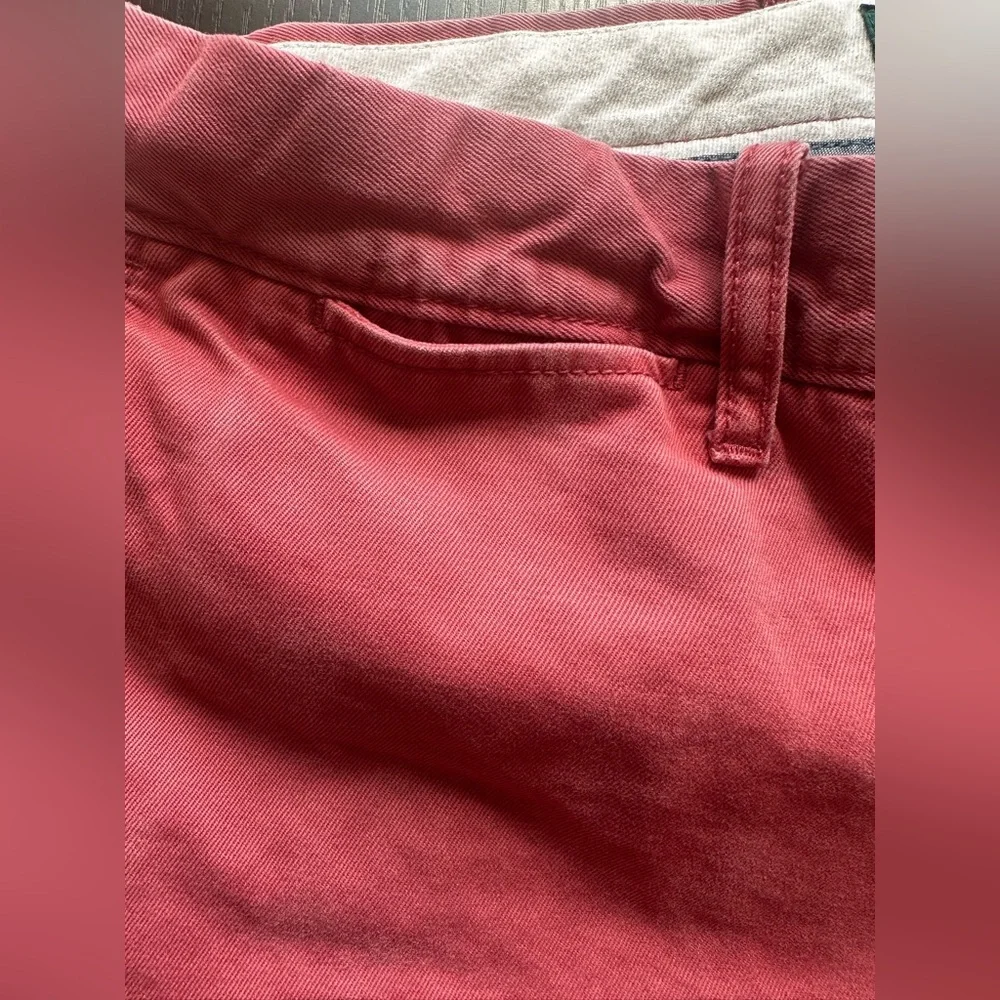J. Crew Men's 484 Slim-Fit Stretch Coral-Red Chino Pants Size 32/34